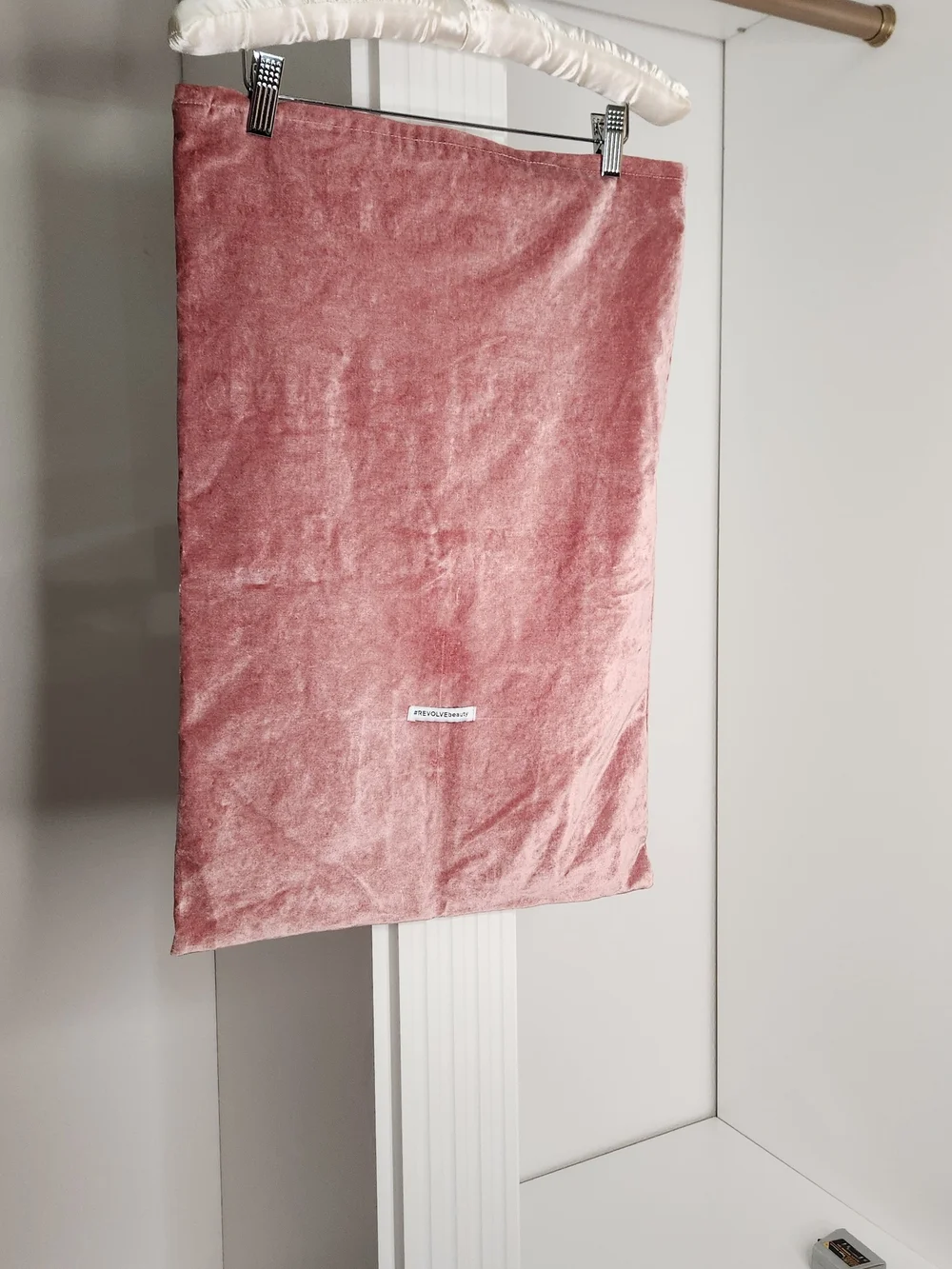 REVOLVE Beauty Velvet Dusty Rose Dust Bag